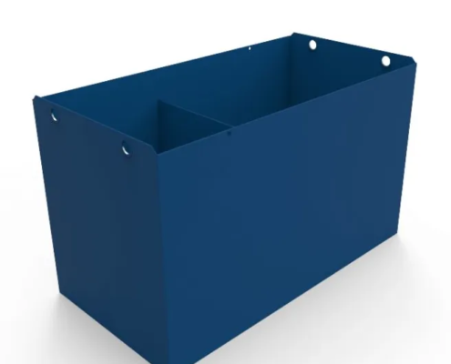 tractiebatterij container in kleur blauw